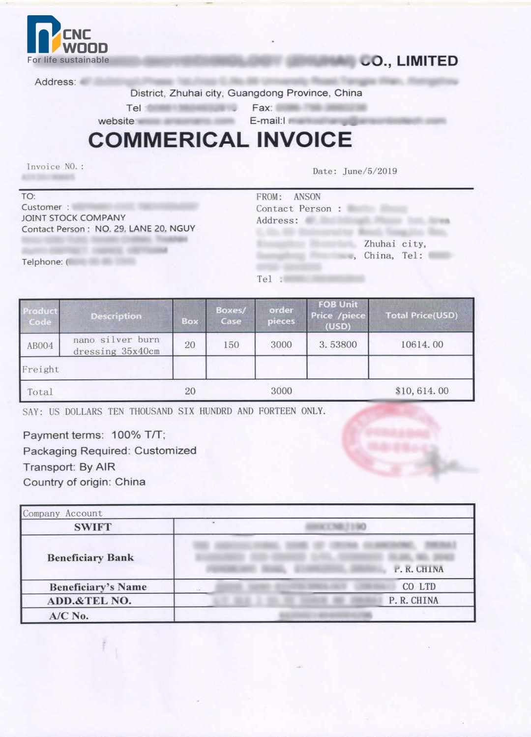 Hóa đơn thương mại (Invoice)
